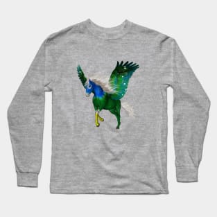 Wonderful pegasus in the sky Long Sleeve T-Shirt